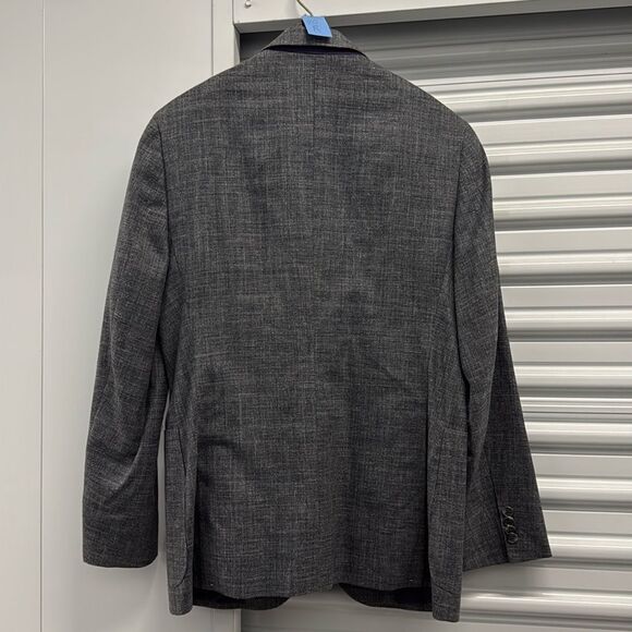 Joseph Abboud Mens Size 40R Blazer Madras Patchwork Grey Sport Coat Jacket - Picture 7 of 10